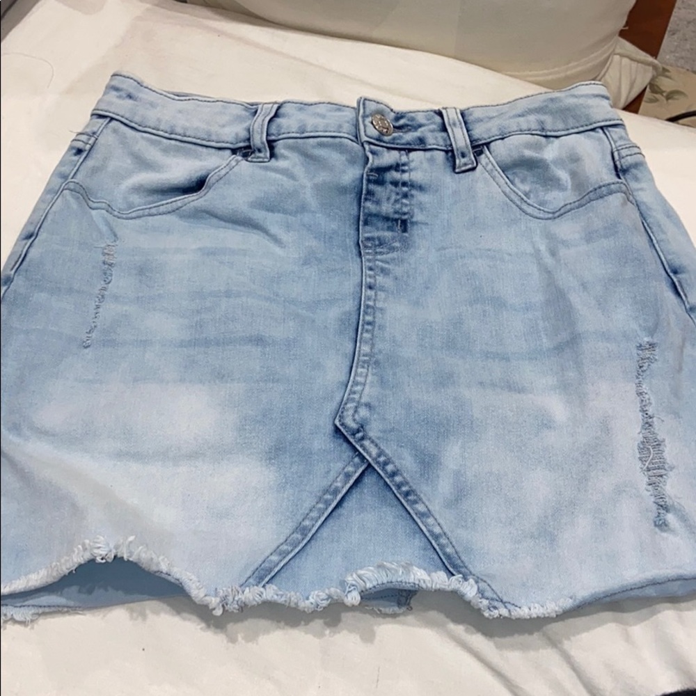 Justice size 18 denim stretch skort